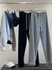 Ótimo custo-benefício! Lavados com enzimas, cós elástico, perna larga macia e confortável, calça casual modeladora para mulheres, nova coleção de outono