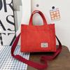 Bolsa Feminina de Veludo de Grande Capacidade 2026 Nova Bolsa Quadrada Pequena Bolsa Coreana Bolsa de Mão para Comércio Exterior Bolsa de Ombro Bolsa de Almoço