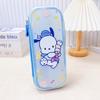 Papelaria da escola primária bolsa lápis transparente estojo Sanrio lápis colorido estojo multifuncional de armazenamento com zíper estojo de caneta material escolar