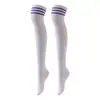 Calcetines de baile cosplay para mujer calcetines largos de tres rayas hasta la rodilla calcetines altos calcetines de mujer al por mayor calcetines a rayas europeos y americanos