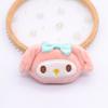 Muñeco de peluche de dibujos animados producto semiacabado material llave de coche colgante pequeño bolsa joyería accesorios para ropa accesorios