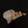 Versión coreana del anillo geométrico pequeño de estilo frío para mujer, anillo simple de personalidad con letra D lisa, anillo retro, joyería de mano