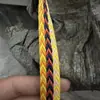 Ku Luo Jin zapatillas de baloncesto color de moda patrón de flecha patrón ondulado cordones planos de 1,5 cm de ancho