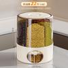 Caixa de Armazenamento de Grãos com Divisórias, Recipiente Rotativo para Arroz, À Prova de Insetos, À Prova de Umidade, Caixa de Arroz Selada para Uso Doméstico, Novo Modelo 2024