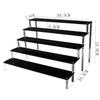 Soporte de Exhibición Acrílico Modelo Escalera Hecha a Mano Soporte para Pulsera Negra Muñeca Biqi Caja Sorpresa Estante de Almacenamiento de Joyería Multicapa