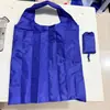 Bolsa de Compras Plegable de Color Sólido Transfronteriza Poliéster 190t Bolsa de Compras Ligera Compacta Portátil Bolso de Mano Almacenamiento