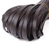 Pulseira de Relógio em Corda de Couro PU Macio Pele de Ovelha Sintética 8mm 60% OFF com Puxador de Corrente e Borda em Couro Sintético