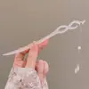 Pente de franja floral estilo antigo para mulheres, novo pente moderno estilo chinês para coques, pente simples Hanfu cheongsam, acessório de cabelo, ornamento de cabelo