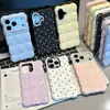 Funda de lunares con textura de nube adecuada para el teléfono Apple 18 Pro Max funda para iPhone 17 Pro simple 16 coreana 15 Pro dura