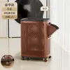 Cesta de ropa sucia dividida para uso doméstico, cesta de lavandería de gran capacidad con ruedas, cesta de ropa sucia para baño, cesta de almacenamiento de ropa