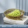 Bandeja de Frutas Secas para Sala de Estar, Bandeja de Frutas para Animais de Estimação, Bandeja para Sobremesas, Doces e Lanches, Estilo Exclusivo de Luxo Leve, Alto Valor Estético, Bandeja da Moda