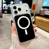 Adecuado para iPhone 17 Pro Max Funda Magnética Oficial de Acrílico para Teléfono Apple 17 Pro Cubierta Protectora Anticaídas Air