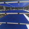 Carrito de giro de tubería lean para taller de autopartes, estantería de almacenamiento multicapa, panel hueco con partición anticolisión, carrito de transferencia