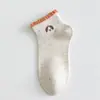 Calcetines Tobilleros de Encaje para Mujer, Calcetines Cortos Delgados de Primavera y Verano, Calcetines Deportivos de Tubo Corto de Moda, Lindos de Dibujos Animados, Bajos