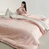 Novo conjunto de edredom para sono profundo de outono e inverno, macio e regulador de temperatura, quente, respirável e confortável, adequado para todas as estações, ideal para dormitórios estudantis