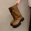 Botas para Mujer Tallas Grandes 41 a 43 Botines Merade para Mujeres con Sobrepeso Piernas Gruesas Botas para Pantalón Botas Largas de Otoño Botas de Media Pantorrilla Botas de Montar