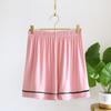 Shorts casuais soltos confortáveis de modal feminino calça pijama fina cor sólida roupa externa calça de cinco pontos calça de casa