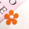 Flor de Cinco Pétalos de Perla Tela de Fieltro Relieve Ultrasónico DIY Accesorios Hechos a Mano para Zapatos y Sombreros Pinzas para el Cabello de Niñas Adornos para el Cabello Accesorios para el Cabello