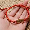 Ser No. 1 Pulsera Regalo para Estudiante Estilo Étnico Tejido a Mano Bendición para Examen de Admisión Cuerda Roja Cuerda de Mano Venta al por Mayor