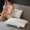 Almohada de Hotel Cinco Estrellas de Algodón Puro Grado A Materno e Infantil, Algodón Puro, Esponjosa, Elástica, Transpirable, Núcleo de Almohada Protector de Cuello, Almohada para Dormitorio de Estudiantes