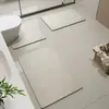 Alfombrilla absorbente de tierra de diatomeas para baño, felpudo antideslizante de secado rápido para puerta de inodoro, alfombrilla de baño en forma de U para inodoro