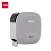 Cinta métrica de acero Deli, elegante y simple, bloqueo automático, cinta métrica portátil para el hogar, regla para uso en ingeniería y decoración, venta al por mayor
