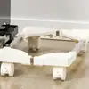 Soporte para torre de computadora, base para gabinete de uso doméstico, soporte móvil con ruedas, estante retráctil para torre, estante de almacenamiento simple