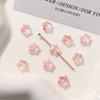 Zhen Tu Cuentas de Vidrio de Estrella de Cinco Puntas de 8 mm Cuentas de Vidrio Degradadas Cuentas Sueltas Aretes DIY Accesorios para el Cabello Colgante para Mujer Materiales