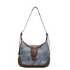 Costura de Bolsa Senso de Alto Padrão Nicho Casual Estilo Coreano Feminina Grande Capacidade Bolsa de Compras Casual Bolsa Tote para Trabalho e Deslocamento