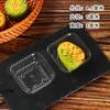 Paquete de Plástico Transparente para Alimentos al por Mayor Comprador para Pasteles de Luna de Mediados de Otoño Crujiente de Yema de Huevo Dorado Comprador Caja Compradora Cuadrada Caja de Ampolla Descubierta