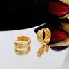 Shangren Shanghe design de moda simples padrão de diamante fivela de orelha redonda todos os brincos de viagem de alta qualidade