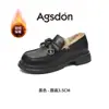 Mocassins Augu Shiden para Mulheres 2026 Novo Estilo de Verão com Laço, Sapatos Brancos de Couro Estilo Britânico, Sapatos de Salto Único com Solado Grosso