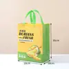 Bolsa de Mano No Tejida de Durazno Personalizada Bolsa de Embalaje Especial para Regalo de Durazno de Tienda de Frutas Bolsa de Embalaje para Tienda de Frutas