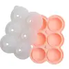 Suministro Exclusivo Transfronterizo de Moldes de Silicona para Cubitos de Hielo, Moldes para Cubitos de Hielo de Whiskey para 4 y 6 Bolas de Hielo, Caja Doméstica para Hacer Cubitos de Hielo