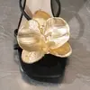 Sandálias Slip-On de Tamanho Grande para Mulheres para Comércio Exterior Transfronteiriço 2025 Amazon Sandálias de Salto Grosso da Moda para Mulheres