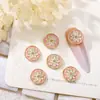 Joyería para uñas japonesa nueva aleación estilo retro flor de crisantemo arrugada accesorios DIY accesorios para uñas con gota de aceite venta al por mayor