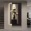 Pintura Decorativa Moderna de Lujo Ligero para Pasillo de Entrada, Simbolizando Buena Fortuna, Pintura de Luz de Puerta de Entrada de Gama Alta