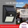 Luz de Parede Solar 20 Leds Sensor de Corpo Humano Integrado Luz de Jardim Externa Luz de Rua Solar Sem Fiação