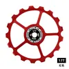 Rueda Guía de Cambio Trasero para Bicicleta de Carretera Bicicleta 11T-17T Aleación de Aluminio Cambiador Bicicleta de Montaña Rodamiento Cerámico Engranaje