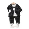 Terno infantil coreano terno infantil fofo terno de bebê terno de três peças roupa infantil atacado