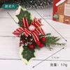 Decorações de Natal Exclusivas em PVC, Flores Plásticas Simuladas, Frutas Vermelhas, Pinhas, Enfeites de Parede, Arranjos Florais e Decorações