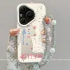 Funda para Teléfono Móvil Huawei Pura80 con Diseño de Gato Recortado Lindo con Cadena Colgante Huaweipura80Pro Niche 80Ult