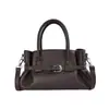 Bolso de Mano para Mujer 2026 Nuevo Elegante Versátil Cuero Oscuro Hebilla Bolso de Hombro Único Color Sólido Diseño Casual Bolso Cruzado