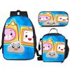 Mochila Escolar Estampada de Dibujos Animados Lankybox Transfronteriza, Lonchera para Jardín de Niños, Bolso de Hombro, Estuche para Lápices, Mochila para Estudiantes de Primaria
