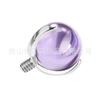 Aleación de Titanio F136 Bola Embryo de Tres Garras Bola de Zirconia Bola de Zirconia Joyería para Uñas de Labios Uñas de Lengua Uñas de Oreja Uñas de Nariz Piercing Corporal