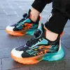 Zapatos Infantiles 2025 Nueva Llegada Hebilla Giratoria Tenis Infantil Niños Medianos y Grandes Suela Suave Suela Gruesa Antideslizante Transpirable Zapatos para Niños