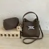 Bolsa de Mão Nova de Inverno 2025 Transfronteiriça de Nicho, Bolsa Saco para Mulheres, Bolsa de Ombro Fashion, Bolsa Transversal Simples com Padrão de Lichia