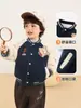 Chamarra Kaka Panda para Niños con Forro de Felpa, Chaqueta de Béisbol para Niños, Top Cálido de Invierno para Niñas, Conjunto de Invierno para Bebé, Estilo Moderno