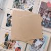 Memobox álbum de crecimiento infantil diy tarjeta trasera información de registro esquina para fotos