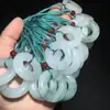 Venta al por mayor de fábrica Jade de Tianshan de Xinjiang seguro sin importar la marca colgante de oro Colgante de rosca de jade seguro hebilla para hombres y mujeres